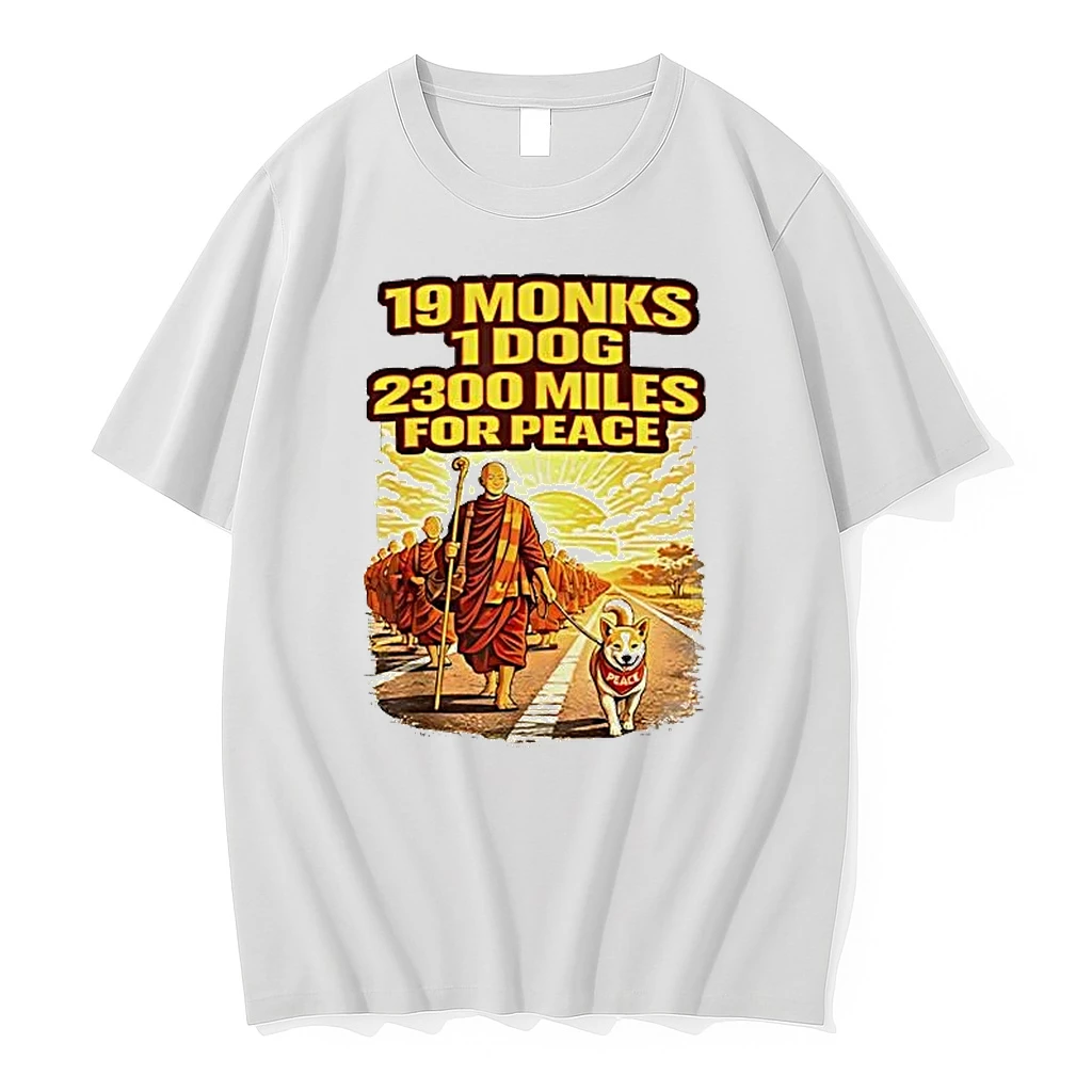 19 Monks 1 Dog 2300 Miles For Peace Shirts