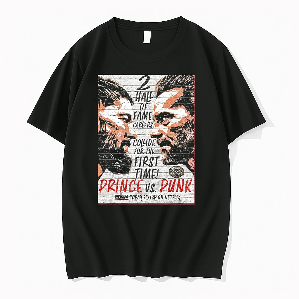 2 Hall Of Fame Careers Collde For The First Time Prince Vs Punk Shirts