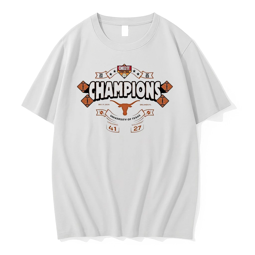2025 Cheez It Citrus Bowl Texas Champs Score 41 27 Shirts