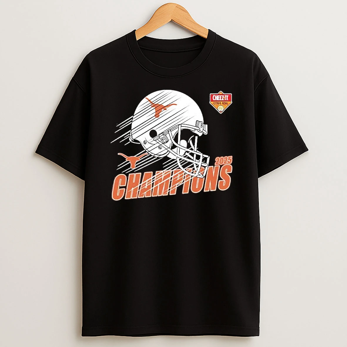 2025 Citrus Bowl Champions Texas Longhorns Football Champions Helmet Shirts