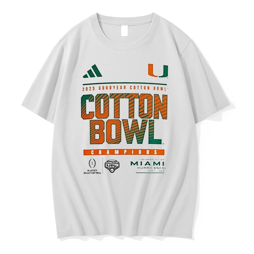 2025 Cotton Bowl Champions University Of Miami Hurricanes Shirts