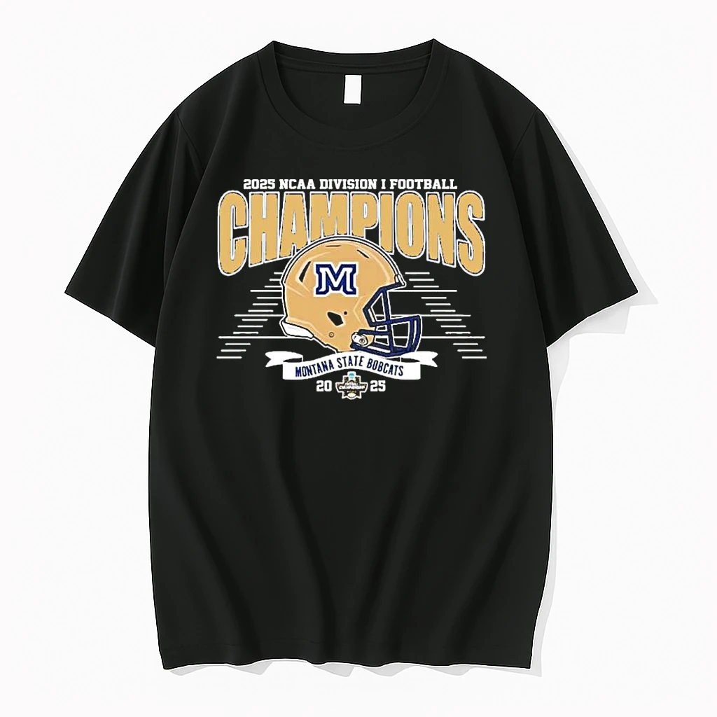 2025 Ncaa Di Fcs Champions Montana State Bobcats Football Helmet Shirts