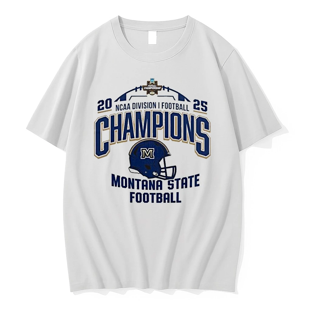 2025 Ncaa Division I Football Champions Montana State Football Helmet Logo Shirts