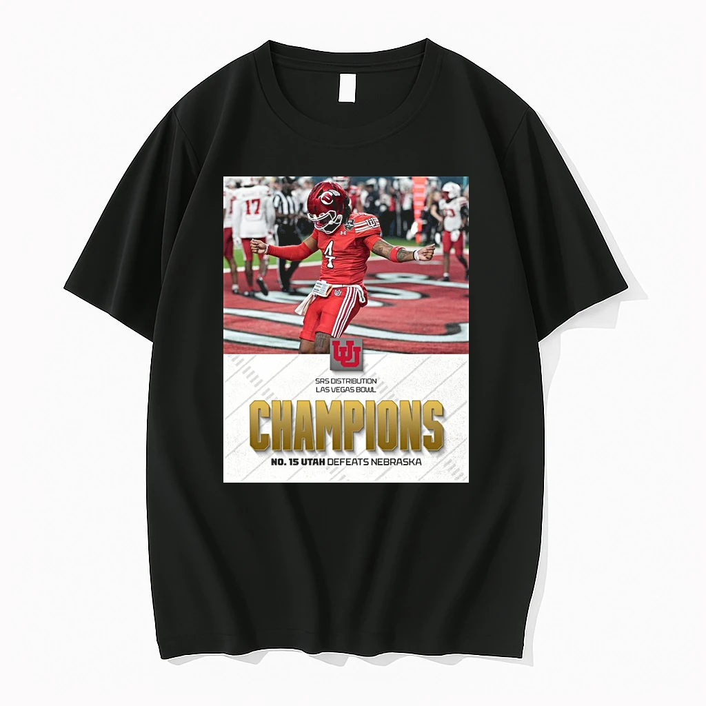 2025 Srs Distribution Las Vegas Bowl No 15 Utah Utes Defeats Nebraska Cornhuskers Champions Shirts