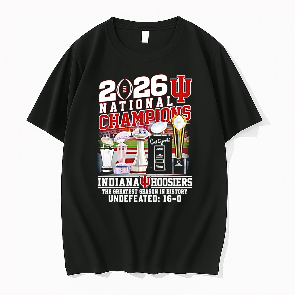 2026 Indiana Hoosiers National Champions The Greatest Season In History Undefeated 16 0 Shirts