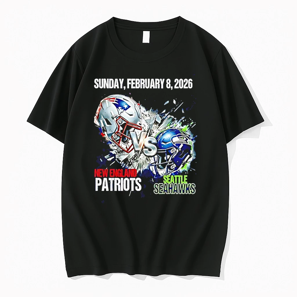 2026 Patriots Vs Seahawks Super Bowl Sunday Feb 8 2026 Helmets Shirts