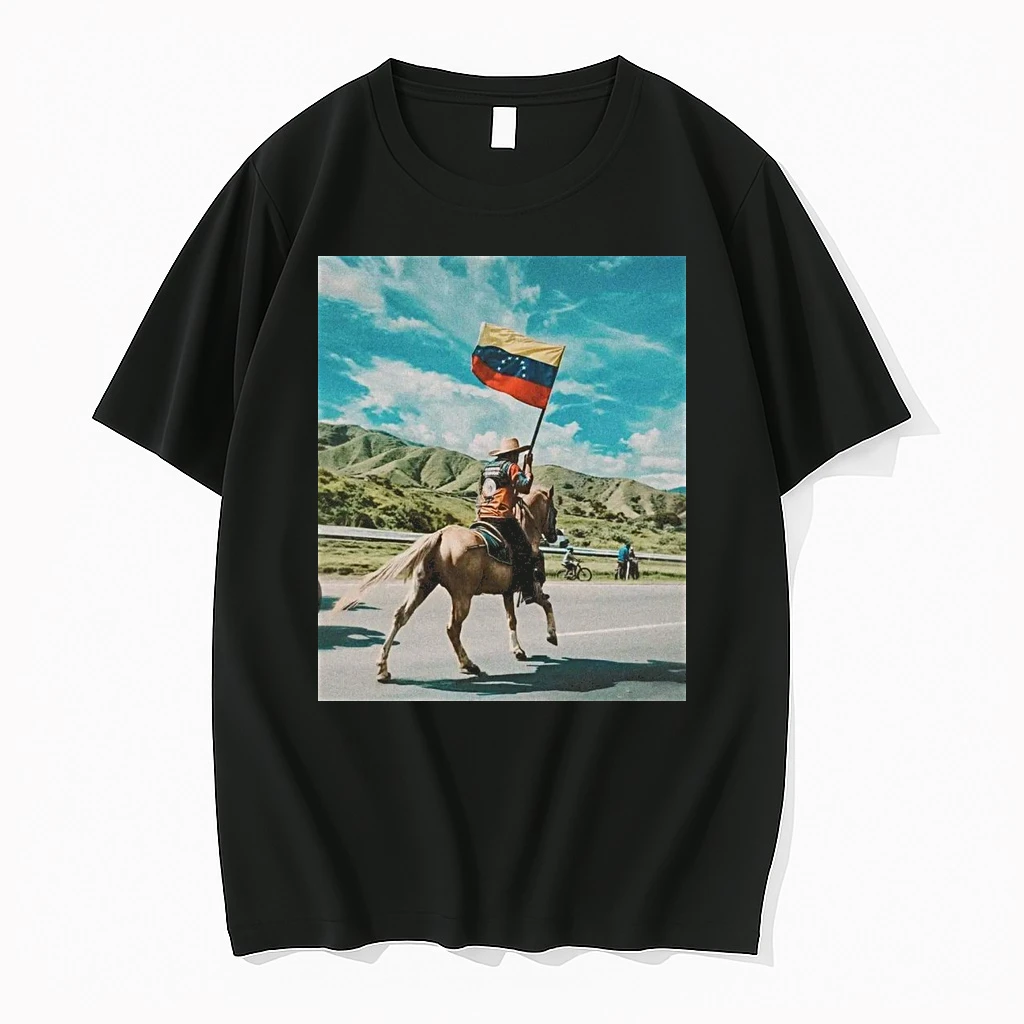 2026 Venezuelan Man Riding A Horse Free Venezuela Shirts