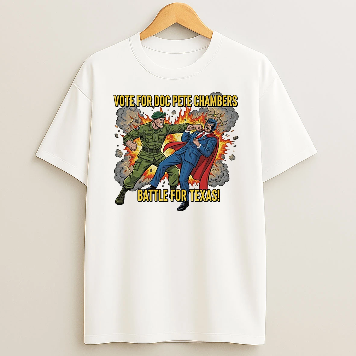 2026 Vote For Doc Pete Chambers Battle For Texas Shirts