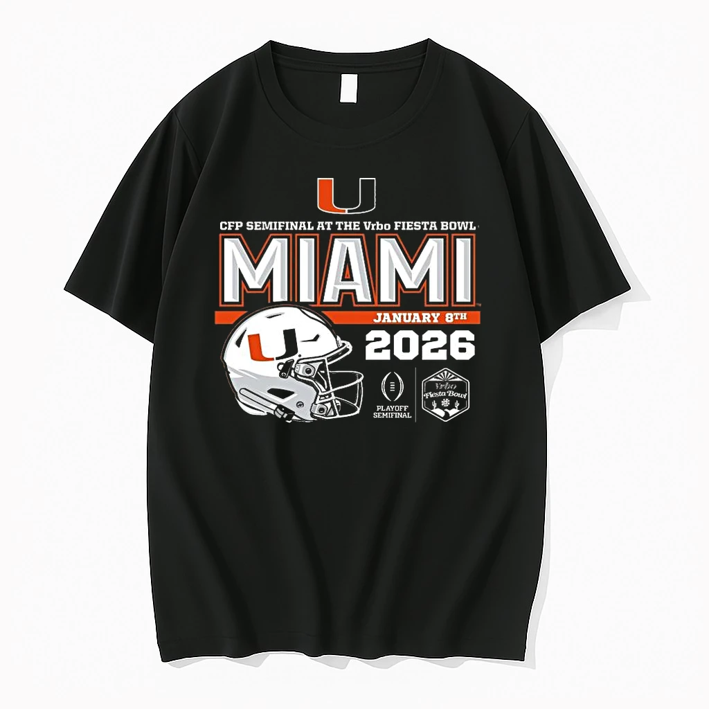 2026 Vrbo Fiesta Bowl Miami Hurricanes Cfp Semifinal Double Take Shirts