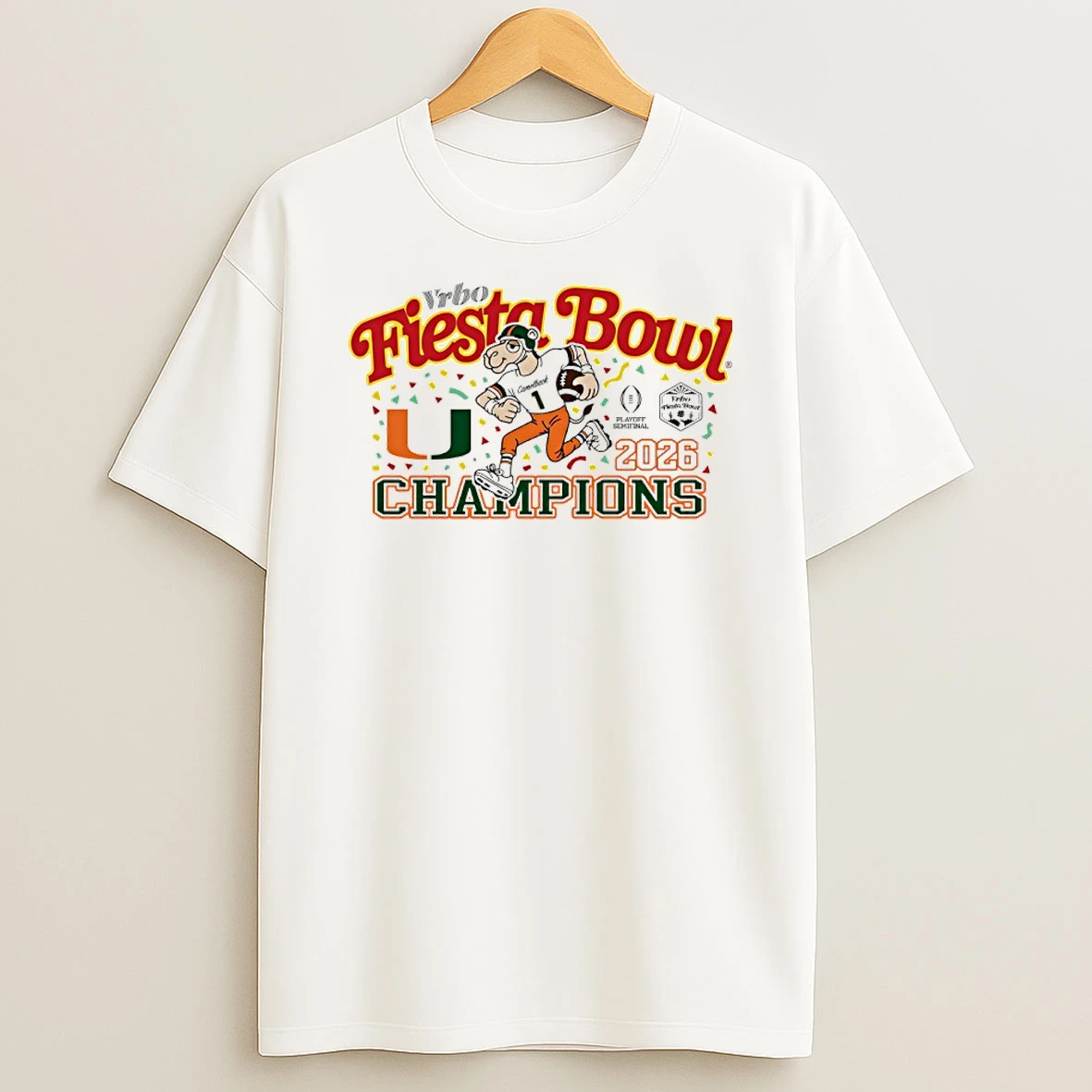 2026 Vrbo Fiesta Bowl Miami Hurricanes Champions Shirts