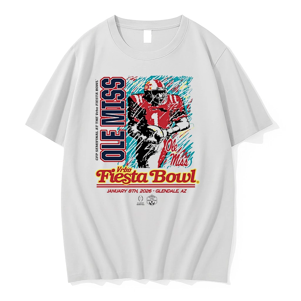 2026 Vrbo Fiesta Bowl Ole Miss Rebels Cfp Semifinal Breakaway Blur Glendale Az Shirts