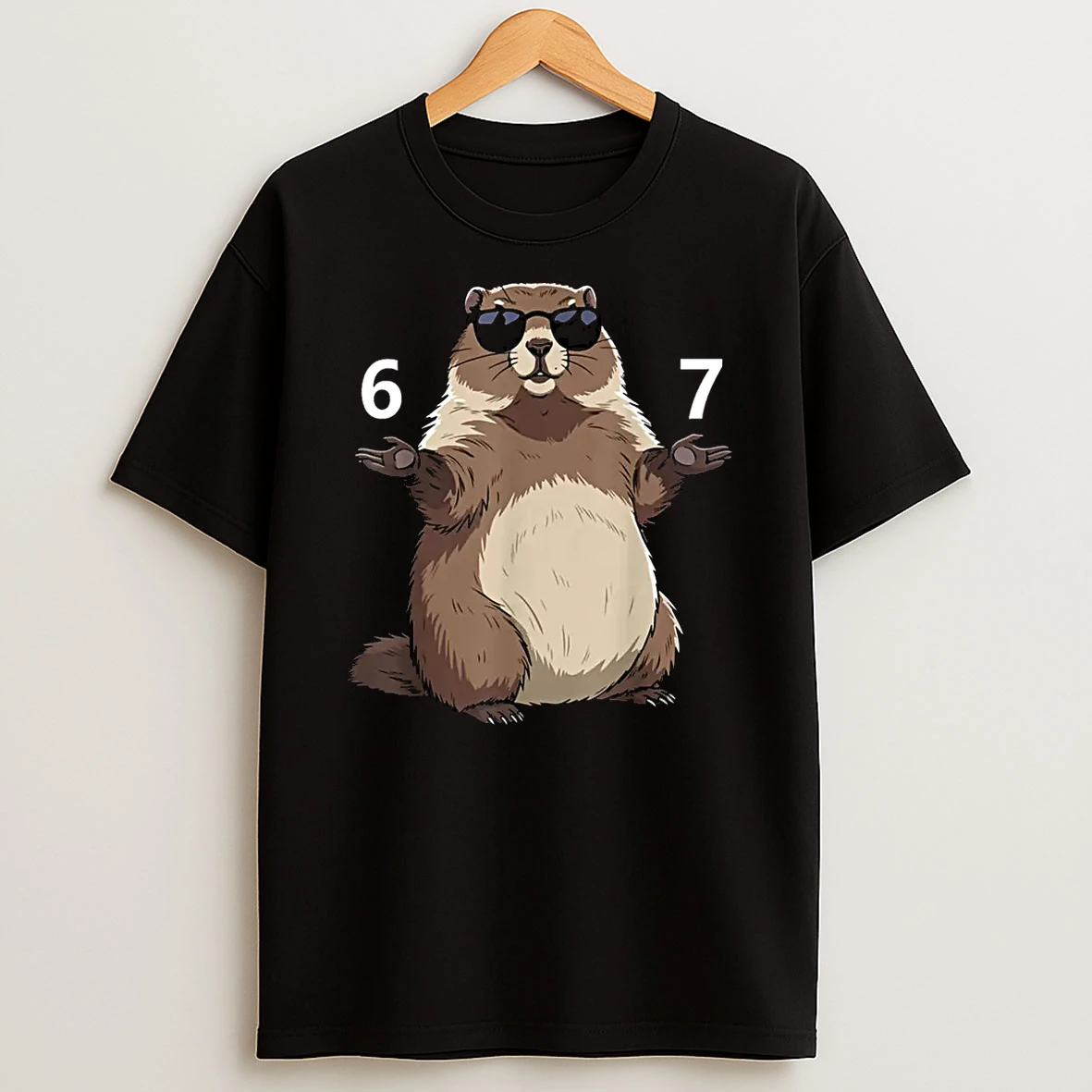 67 Meme Groundhog Hands Six Seven Shirts