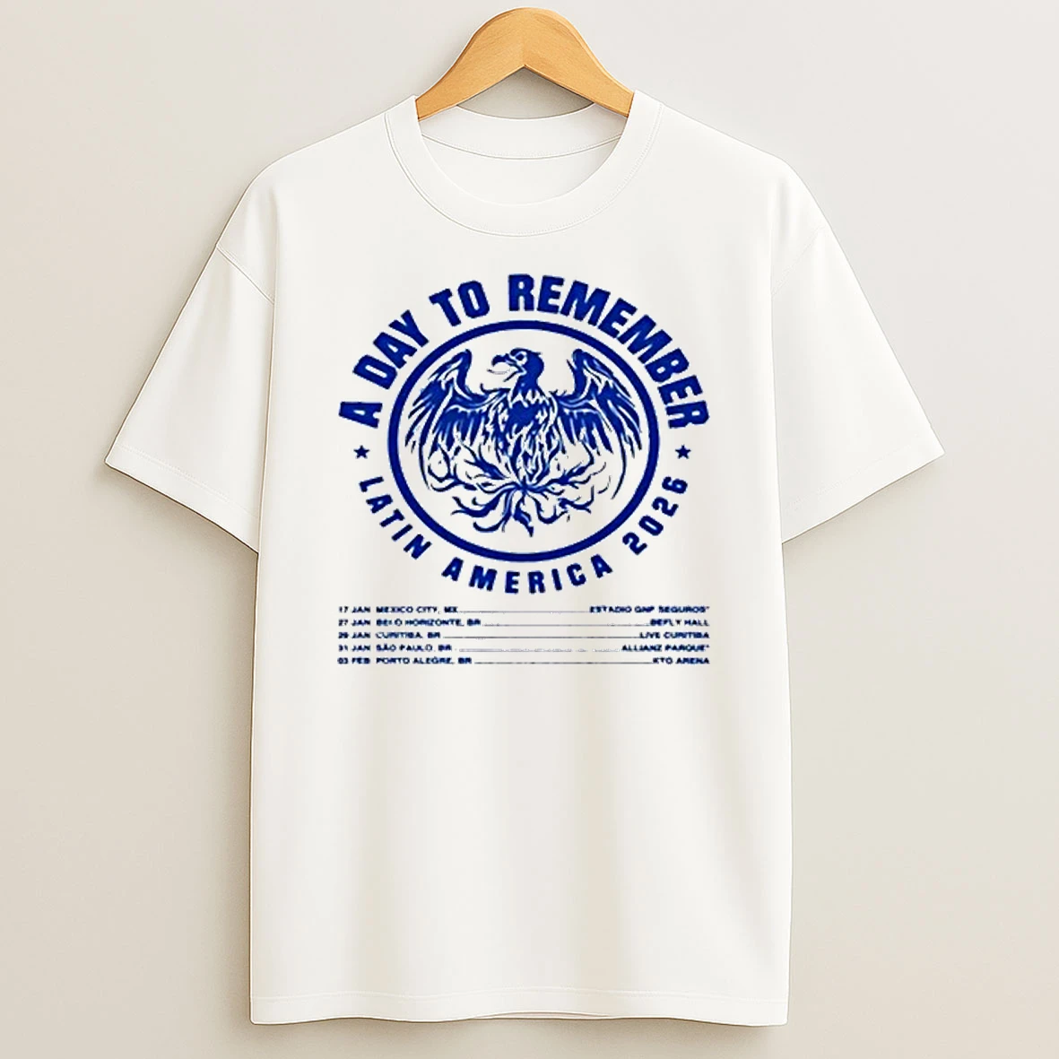 A Day To Remember Jan 27 31 2026 Show Belo Horizonte Br Shirts