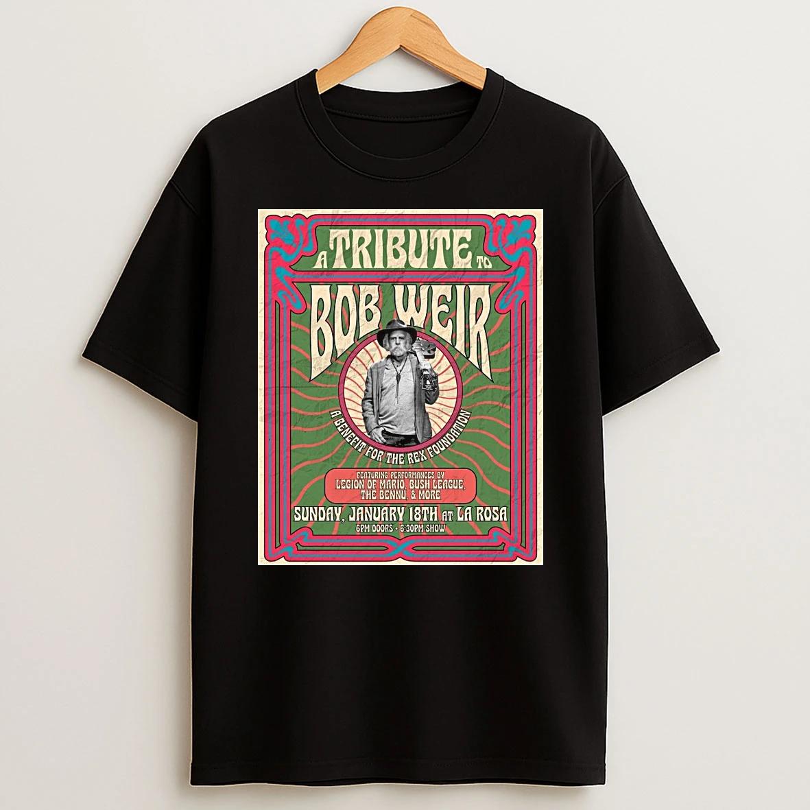 A Tribute To Bob Weir A Benefit For The Rex Foundation January 18th 2026 At La Rosa Shirts