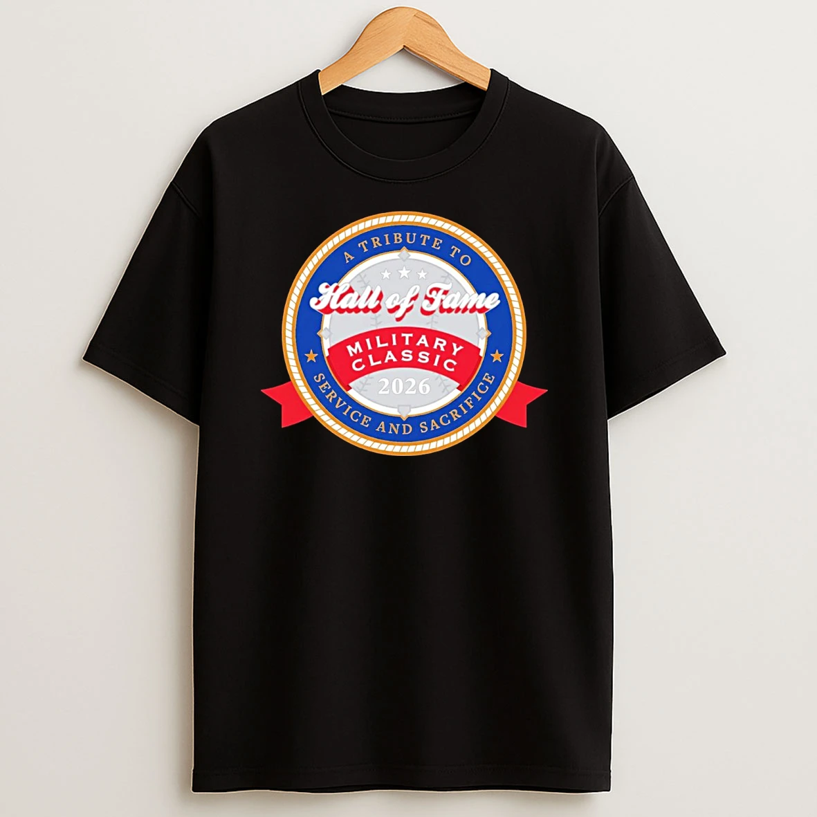 A Tribute To Service And Sacrifice Hall Of Fame Military Classic 2026 Logo Shirts