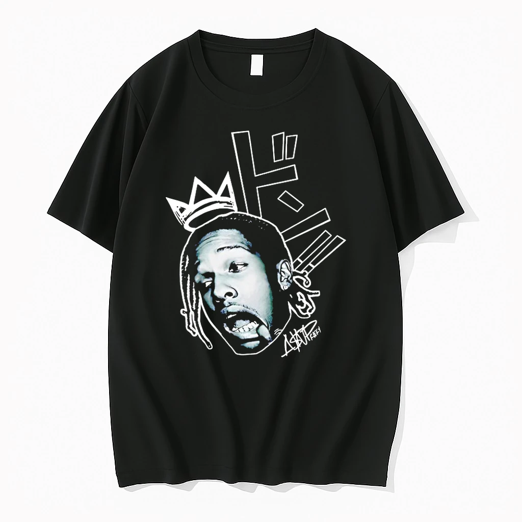 Asap Rocky Vi Big Head Graphic Shirts