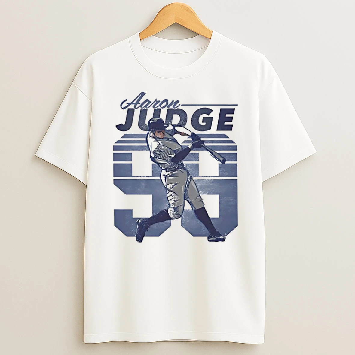 Aaron Judge 99 New York Yankees Player Swing Cartoon Retro Shirts
