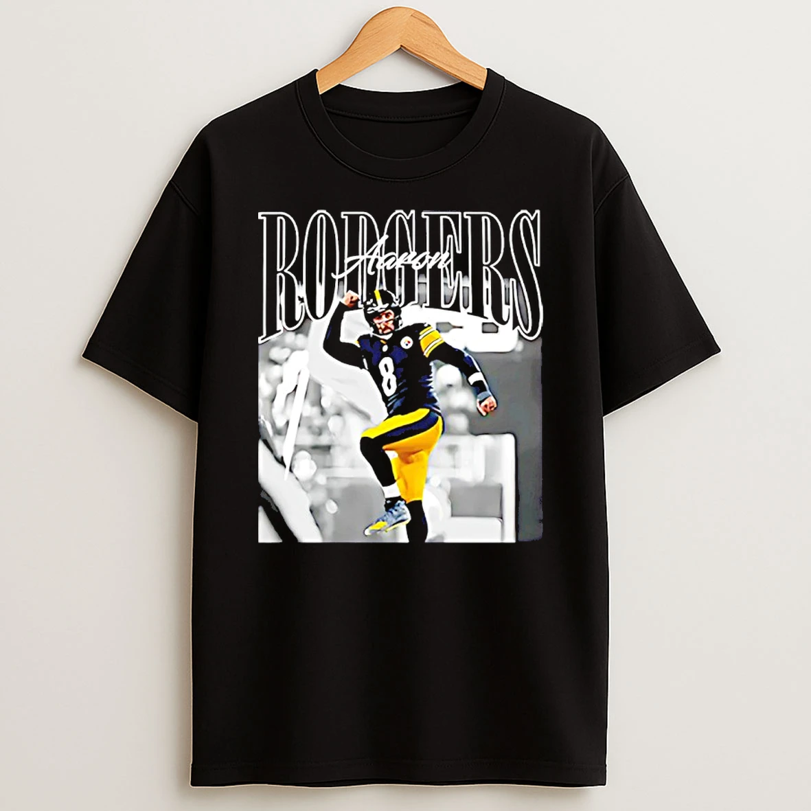 Aaron Rodgers Number 8 Pittsburgh Steelers Graphic Shirts
