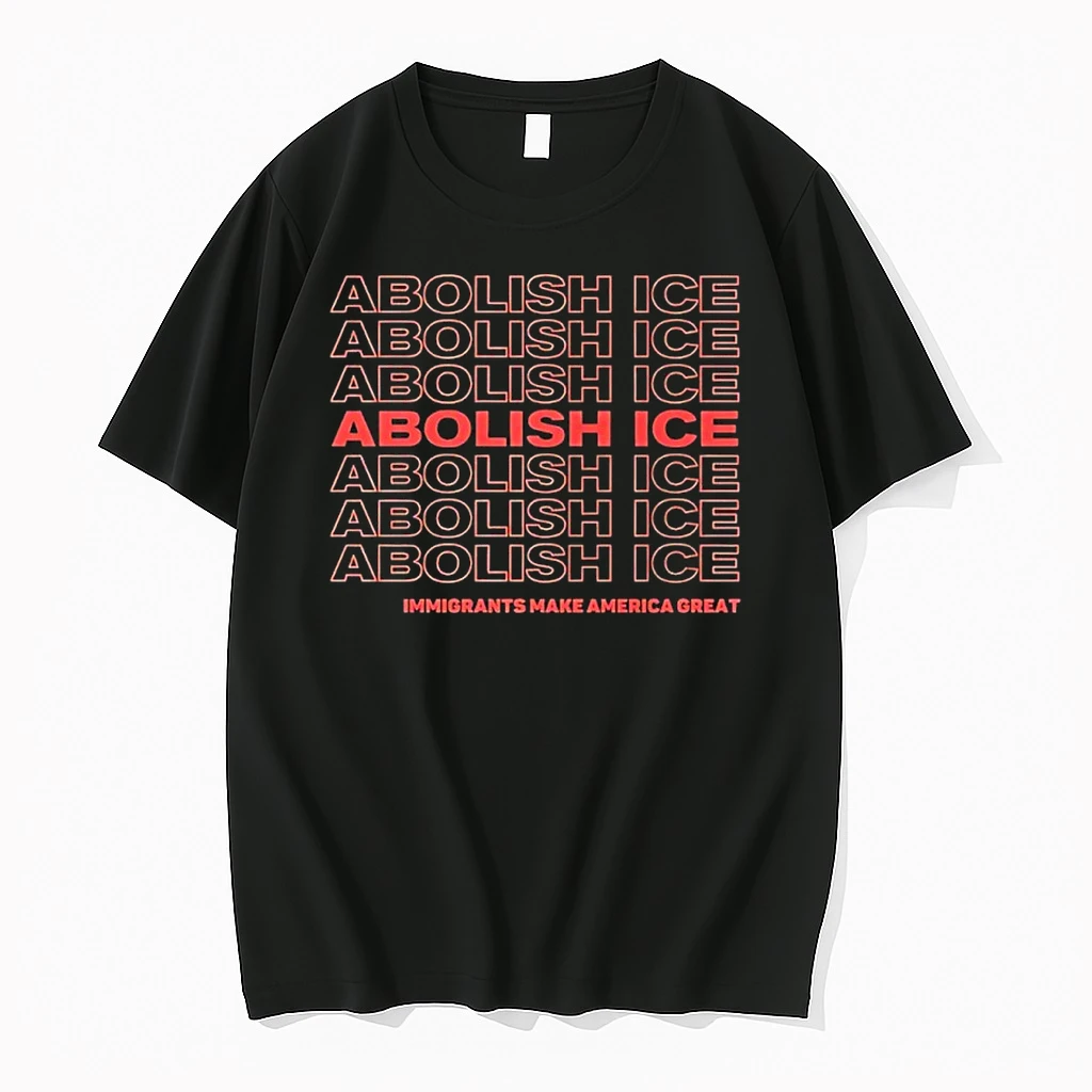 Abolish Ice Political Activism Statement Graphic Shirts