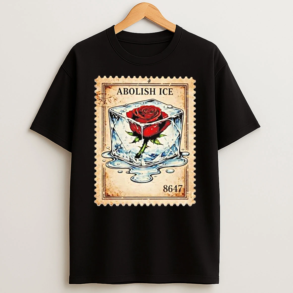 Abolish Ice Rose Anti Trump Shirts