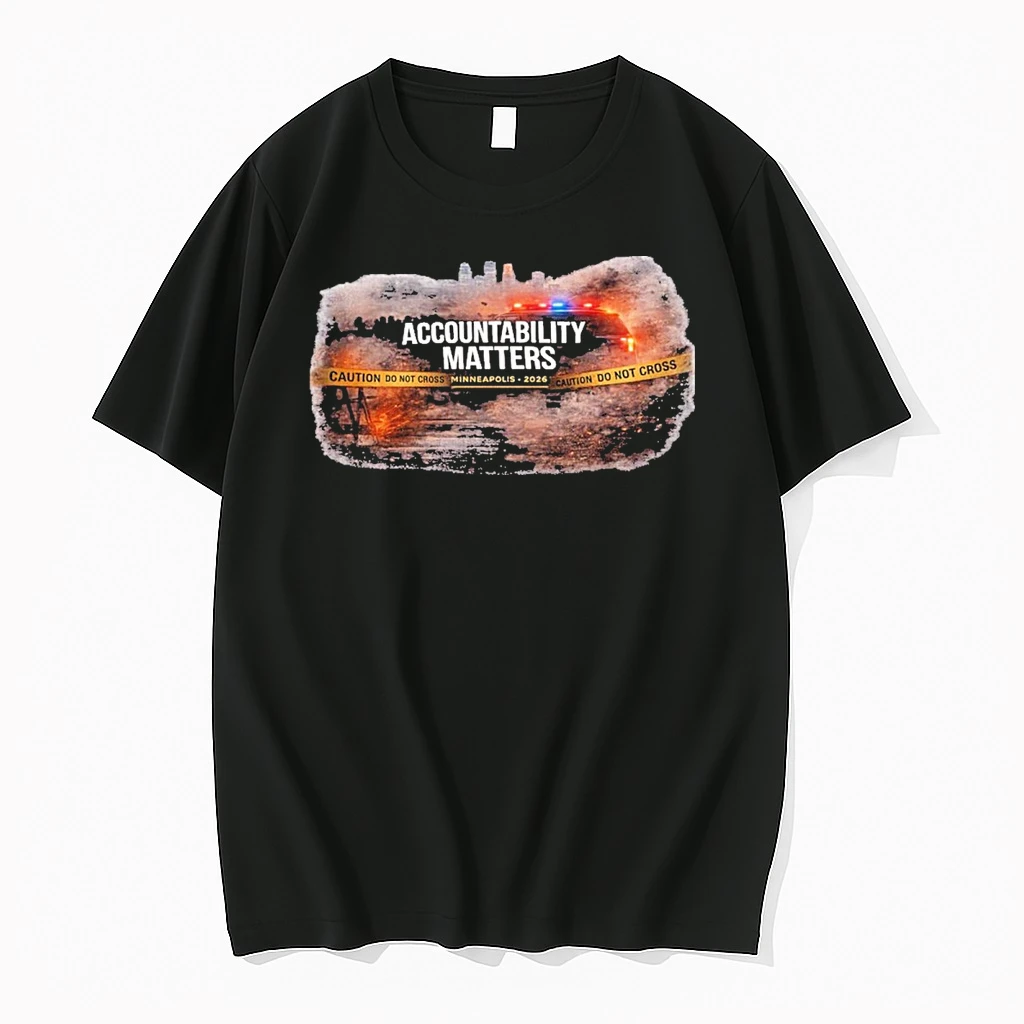 Accountability Matters Caution Do Not Cross Ice Shooting Minneapolis 2026 Shirts