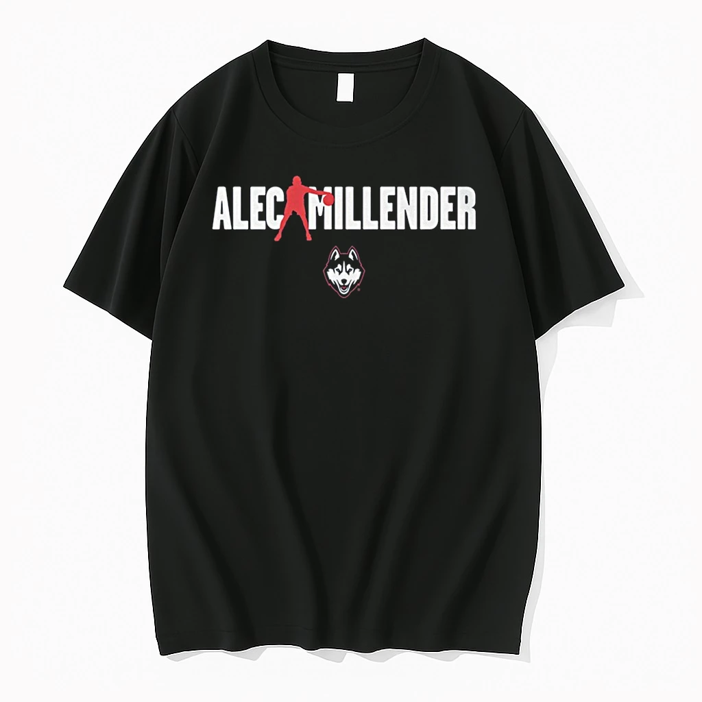 Alec Millender Letter Uconn Huskies Basketball Shirts