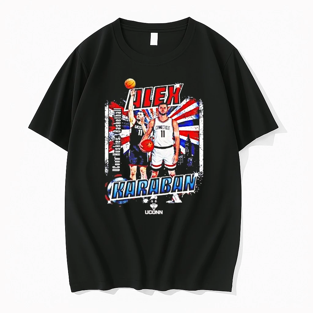 Alex Karaban Superhero Uconn Huskies Basketball Flag Shirts
