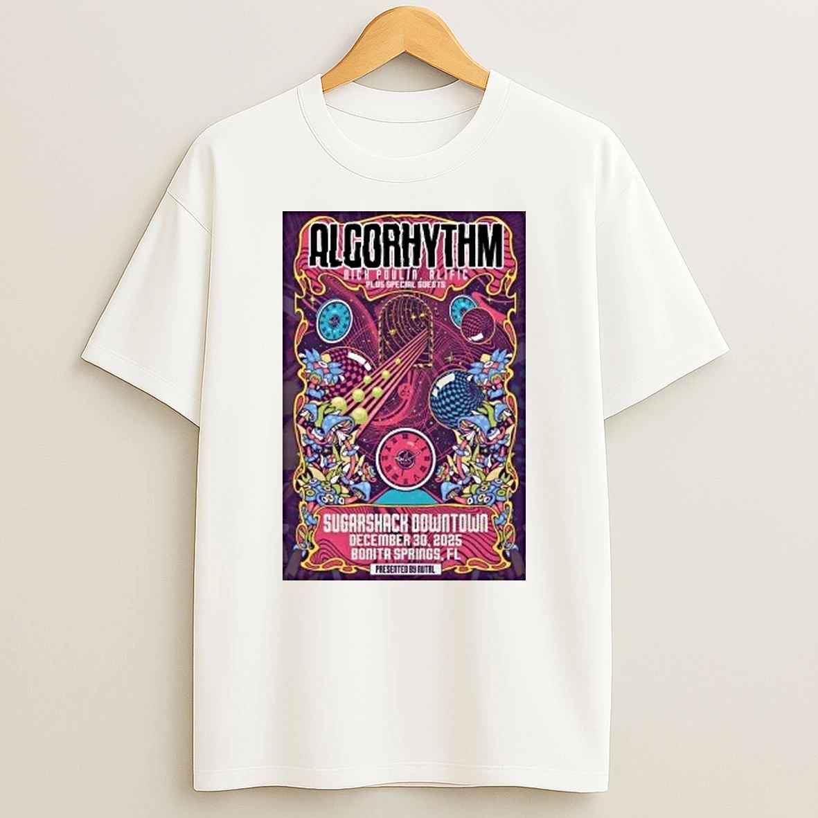 Algorhythm Nick Poulin Alific Plus Special Guests Bonita Spring Fl Dec 30 2025 Shirts