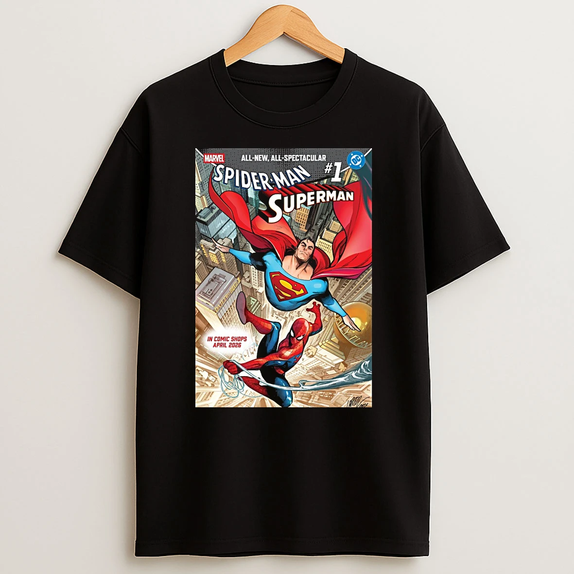 All New All Spectacular Spider Man Superman In Comic Shops April 2026 Shirts
