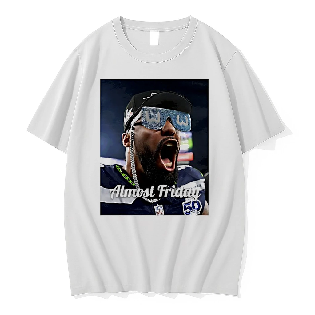 Almost Friday W Glasses Seahawks Leonard Williams Shirts