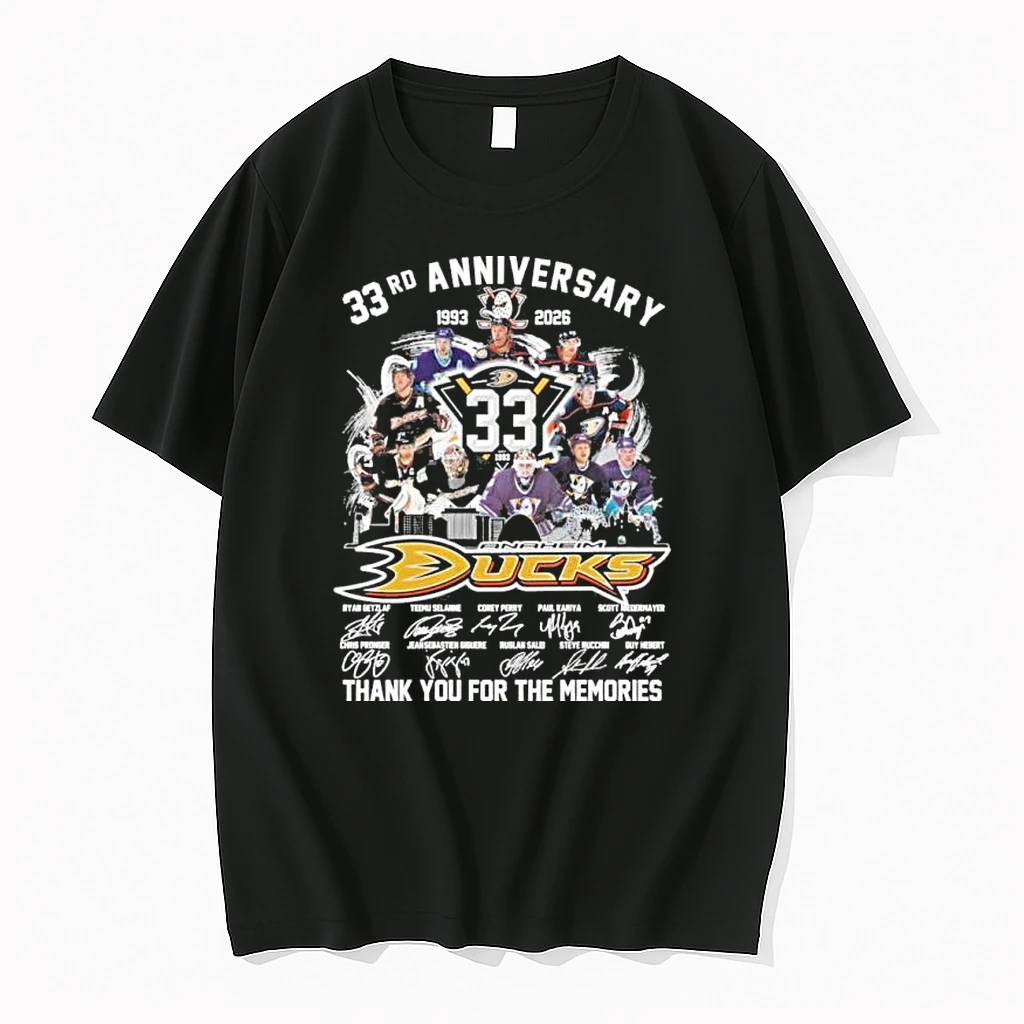 Anaheim Ducks Team 33rd Anniversary 1993 2026 Shirts