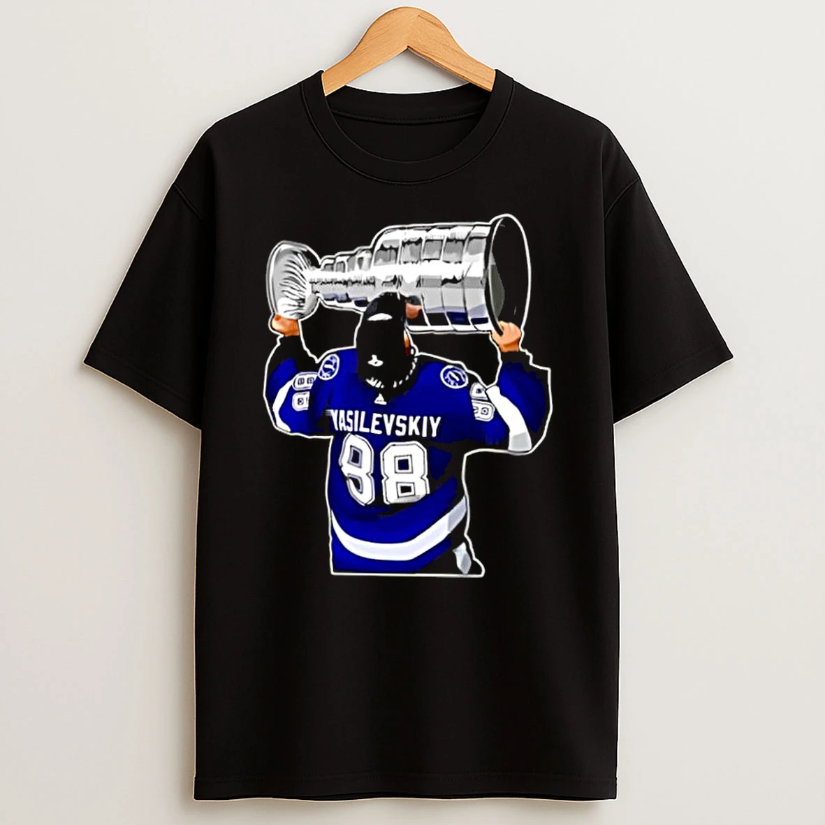 Andrei Vasilevskiy Kiss The Trophy Hockey Shirts