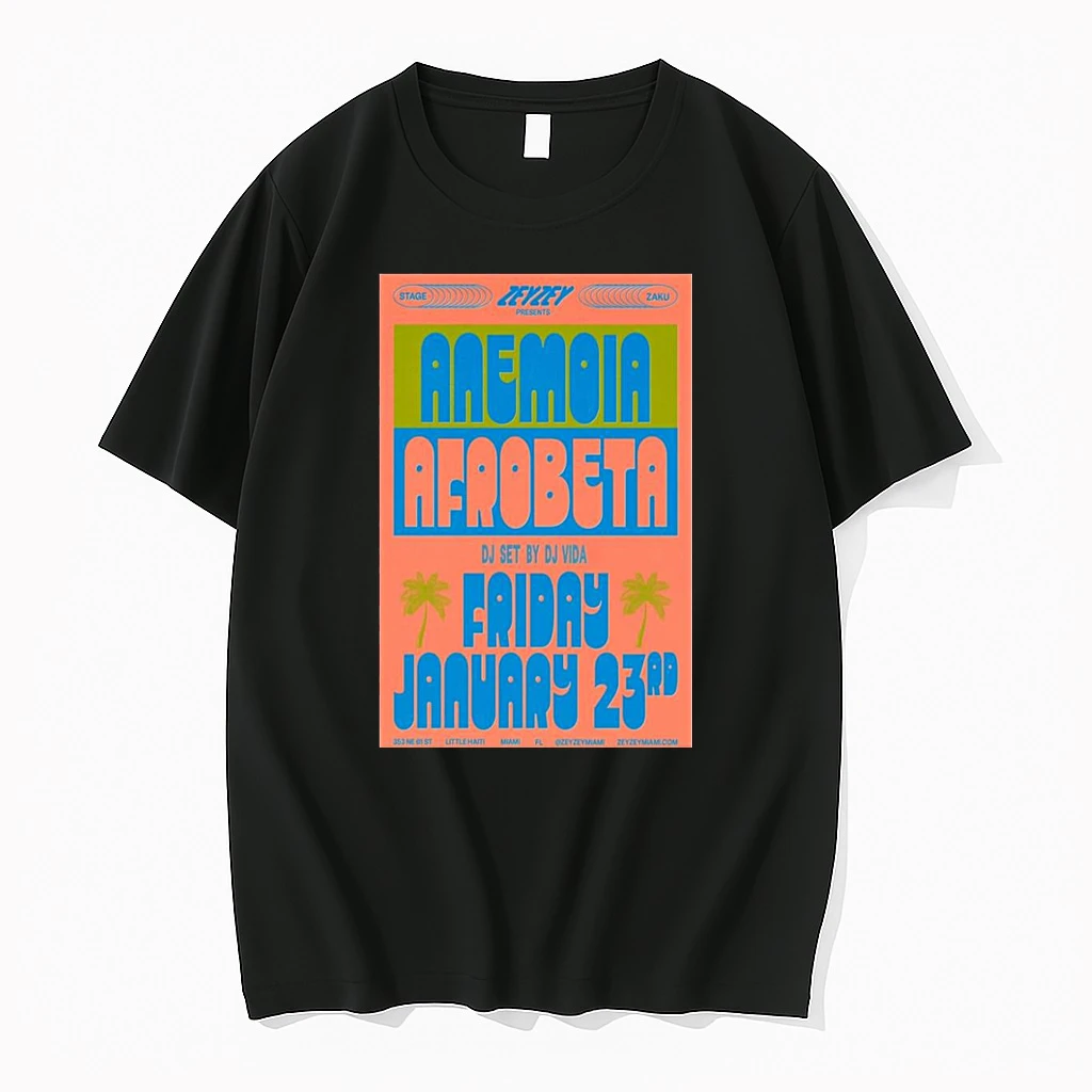 Anemoia Little Haiti Miami January 23 2026 Concert Shirts