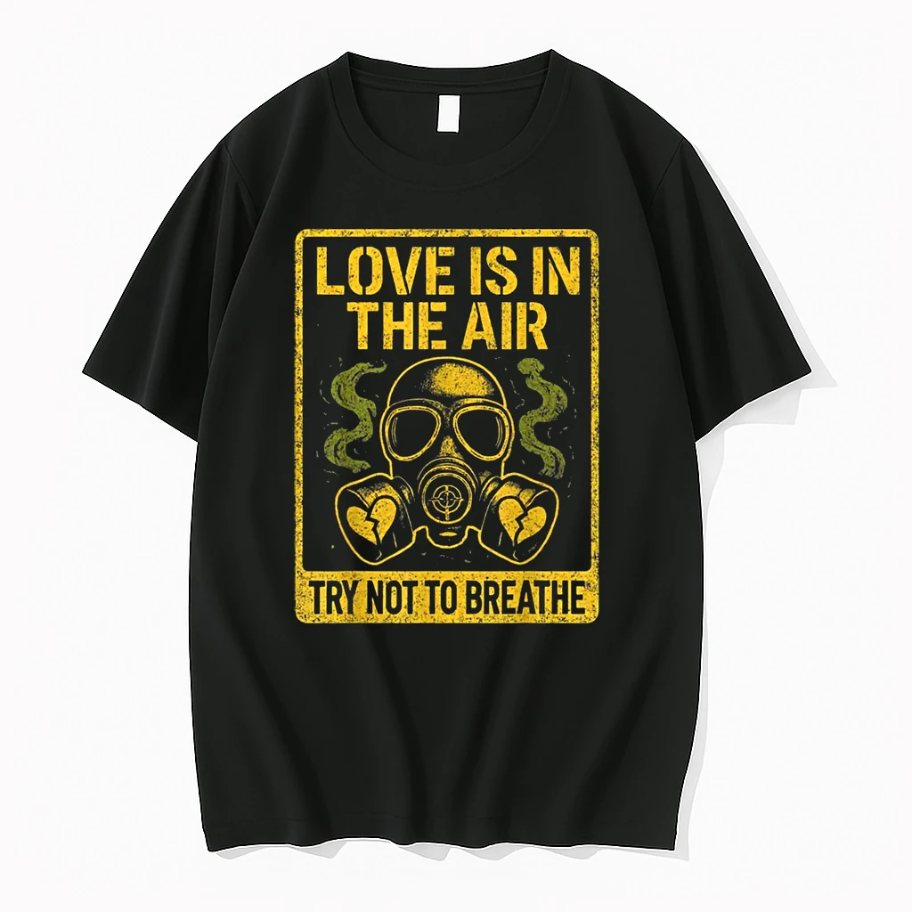 Anti Valentine Love In Air Funny Dark Humor Shirts