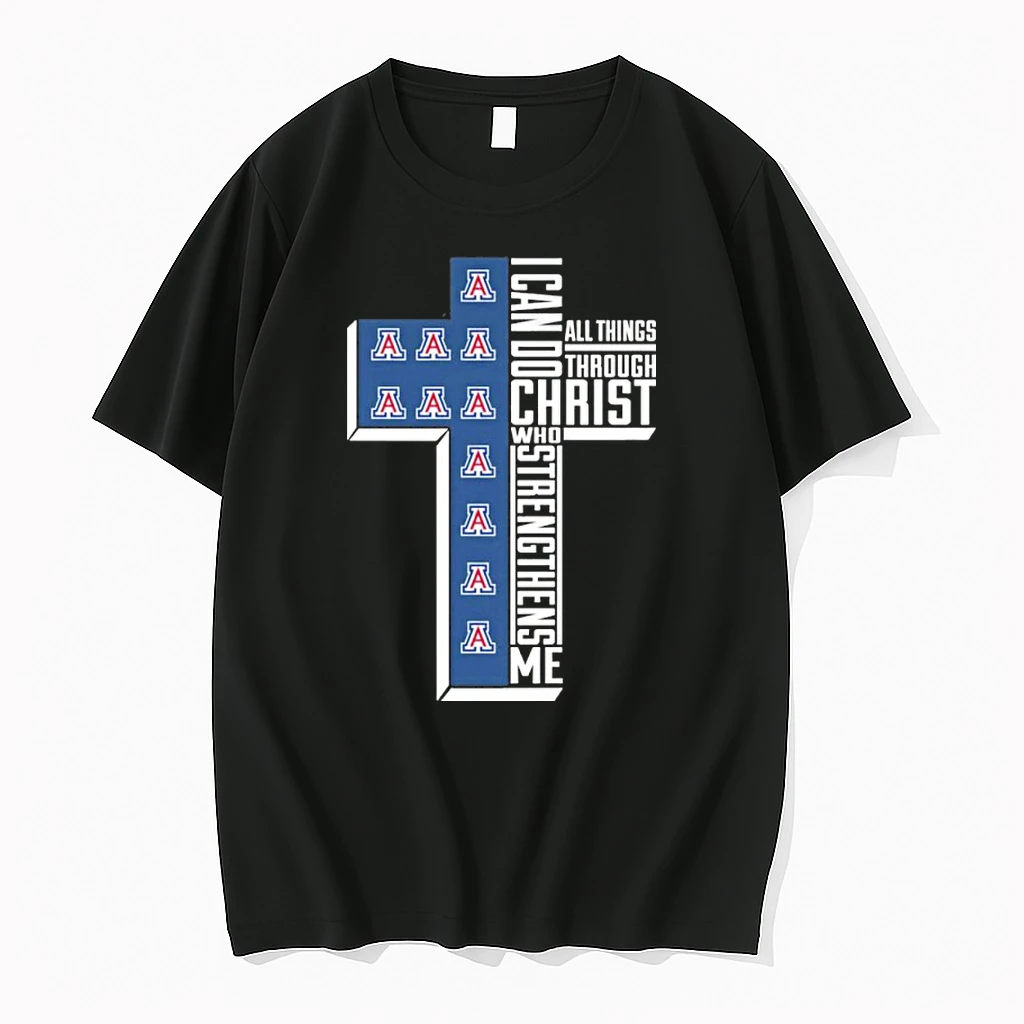 Arizona Wildcats Logo I Can Do All Things Through Christ Shirts