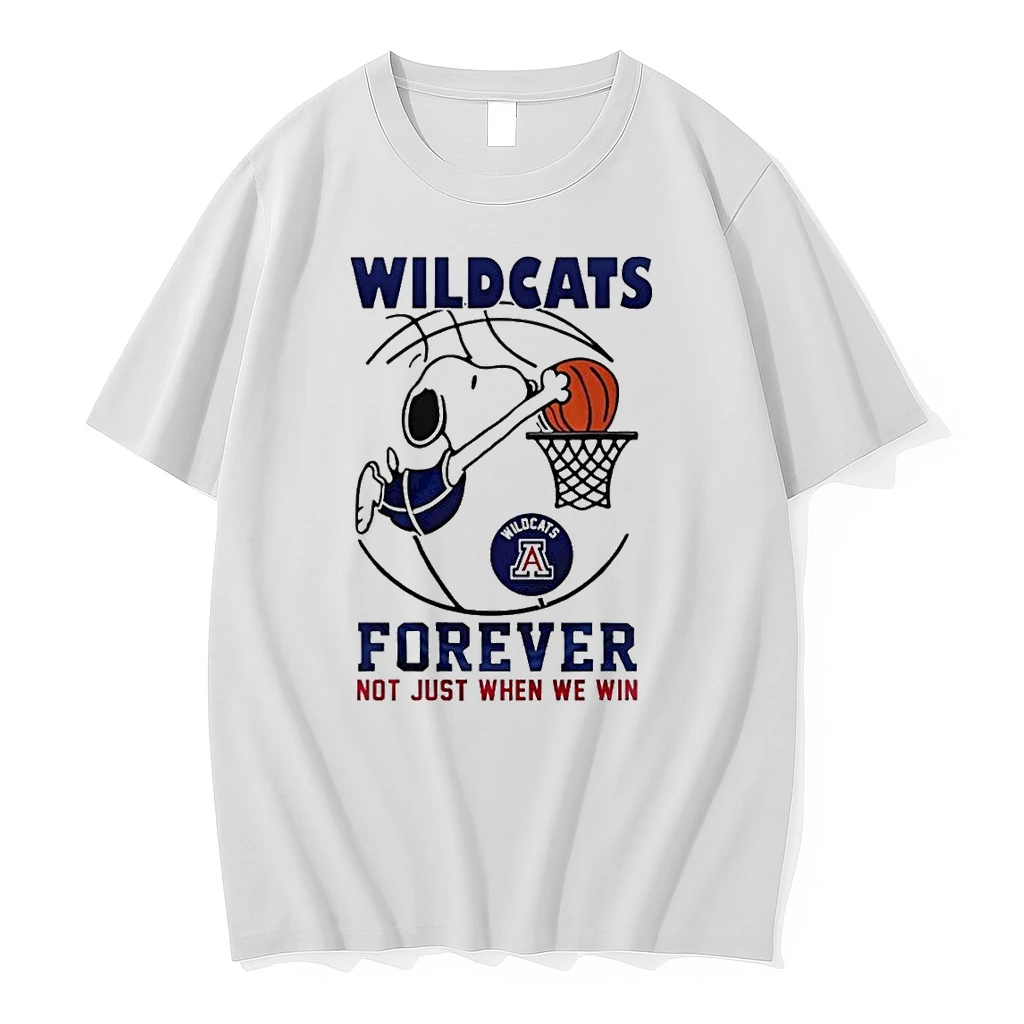 Arizona Wildcats Ncaa Basketball Snoopy Forever Not Just When We Win 2026 Shirts