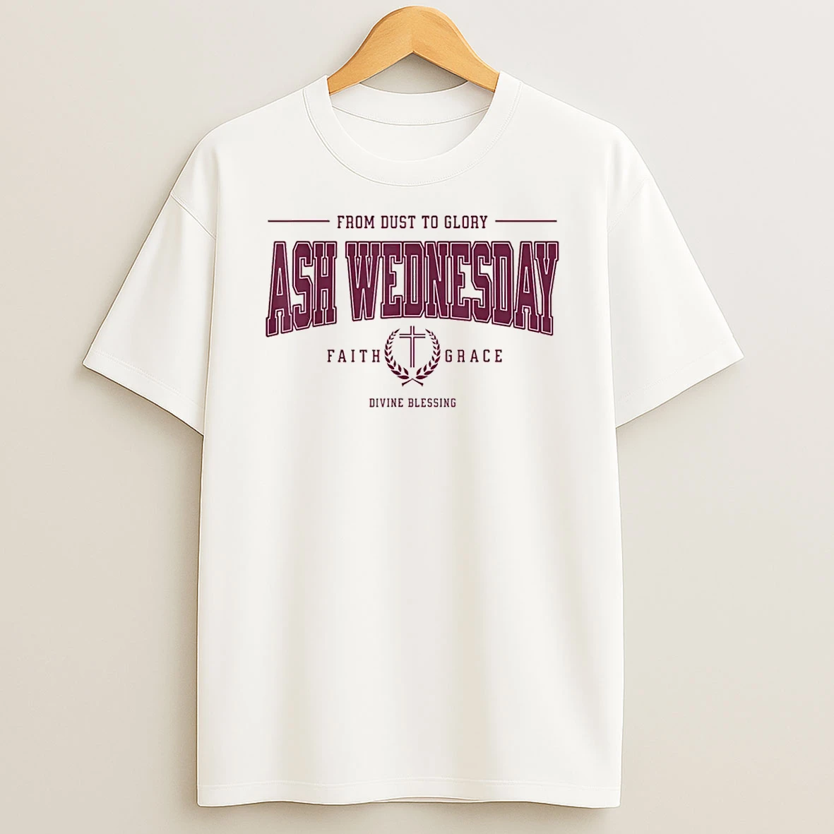 Ash Wednesday Catholic Christian Religious Saying Lent Shirts