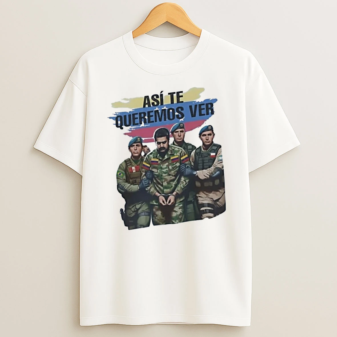 Asi Te Queremos Ver Maduro Arrested Satire Shirts