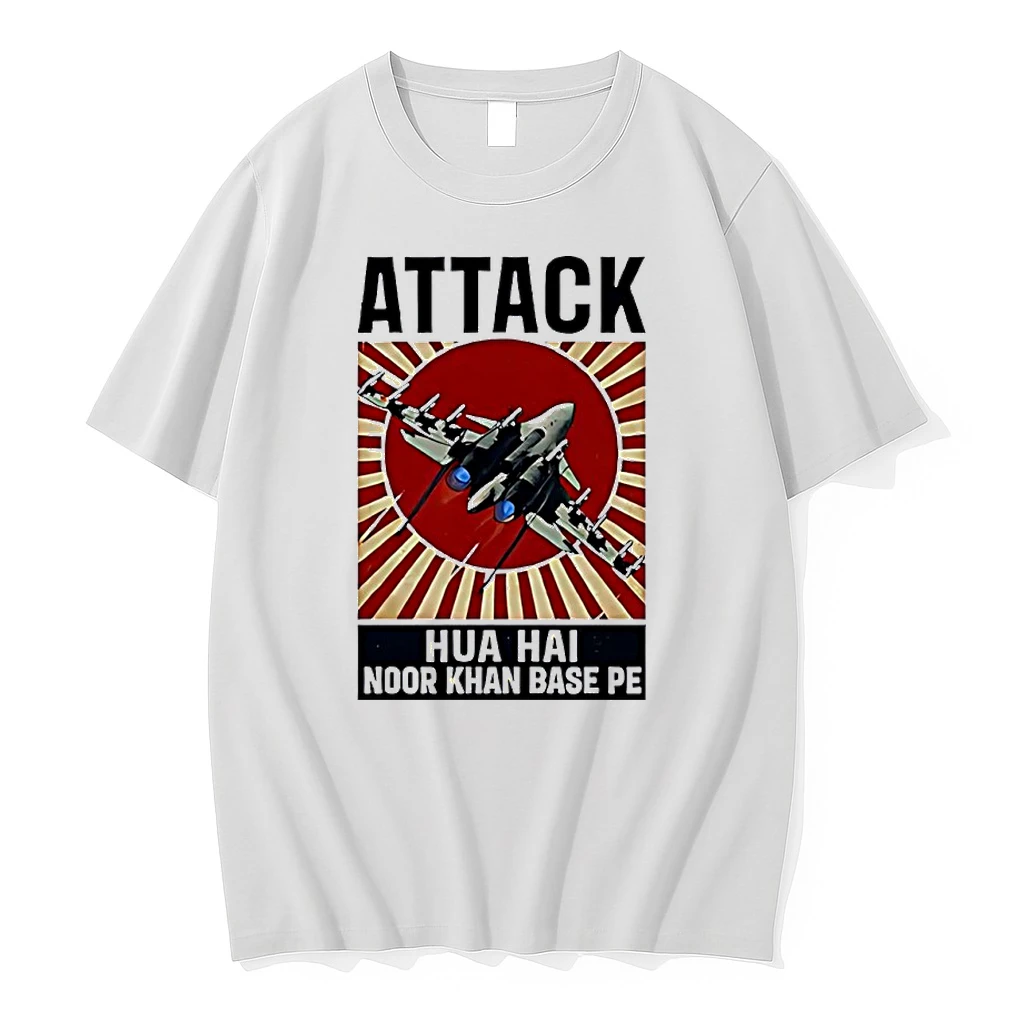 Attack Hua Hai Noor Khan Base Pe Shirts