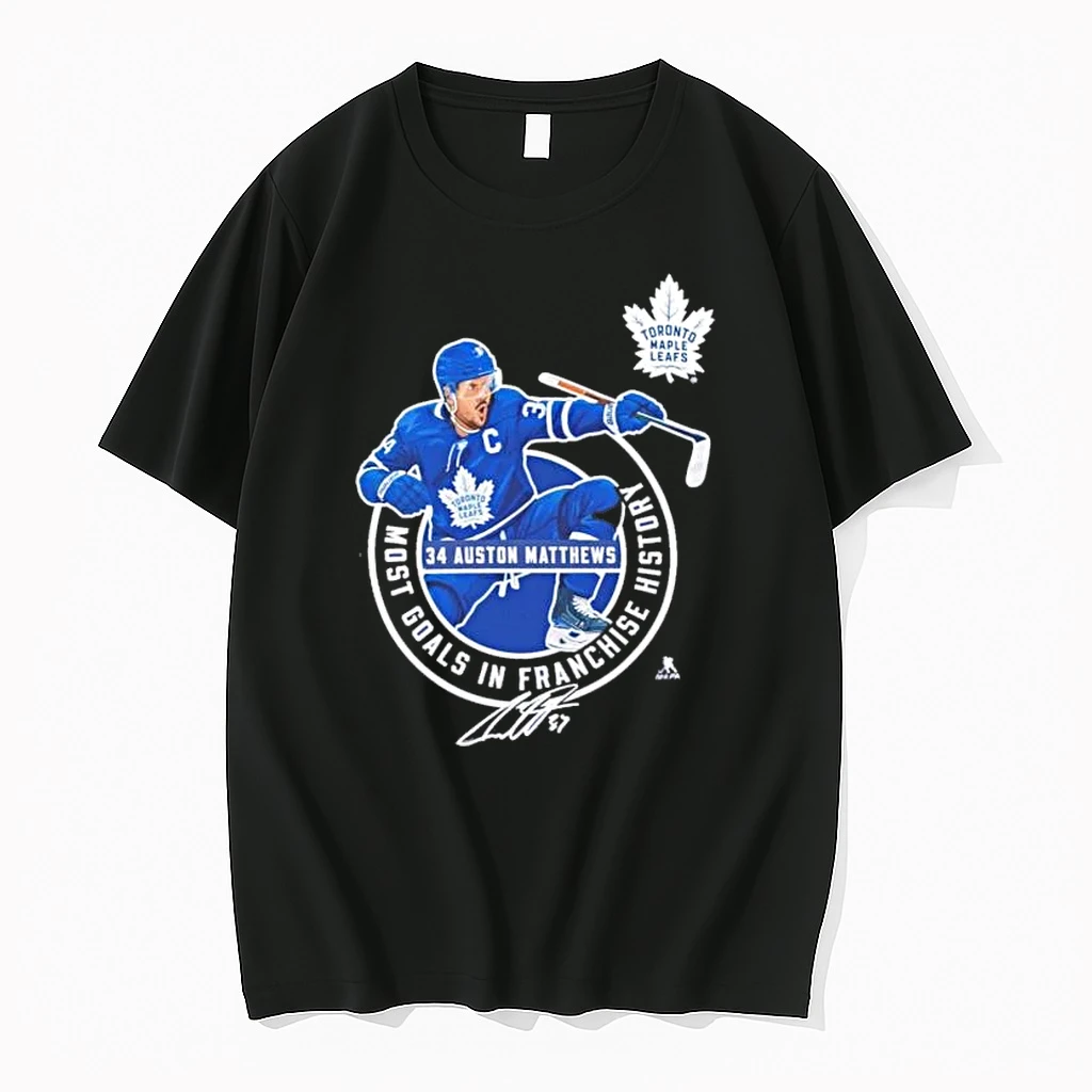Auston Matthews 34 Most Goals In Franchise History Shirts
