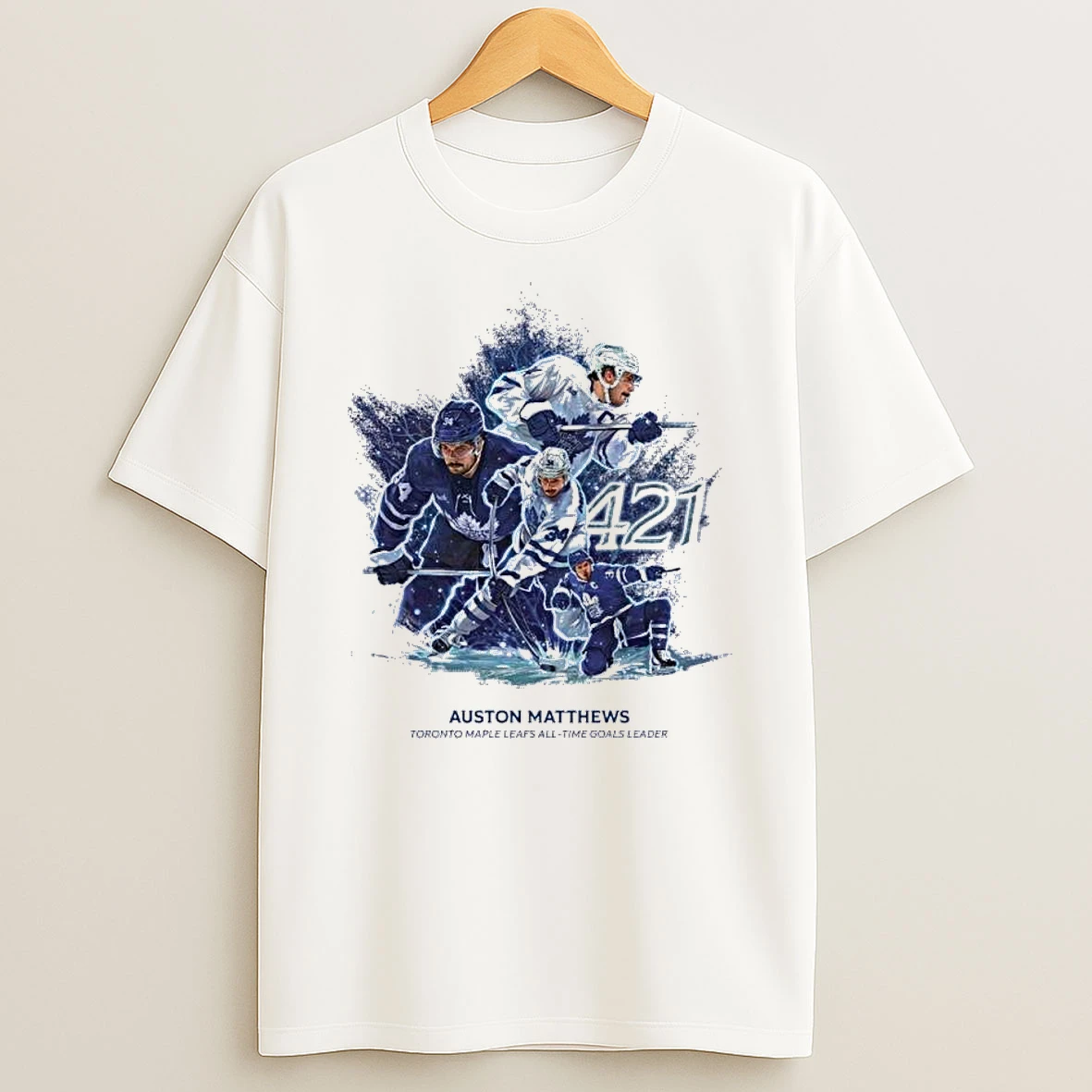 Auston Matthews 421 Career Goal All Time Goals Leader Shirts