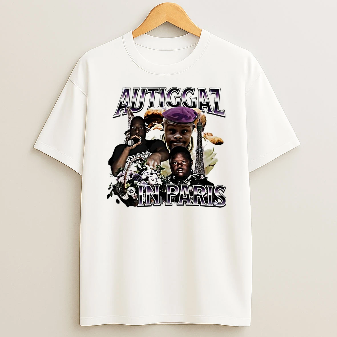 Autiggaz In Paris 90s Bootleg Shirts