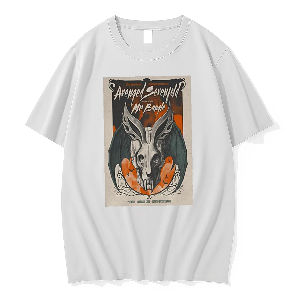 Avenged Sevenfold With Mr Bungle 1 24 2026 Santiago Chile Shirts