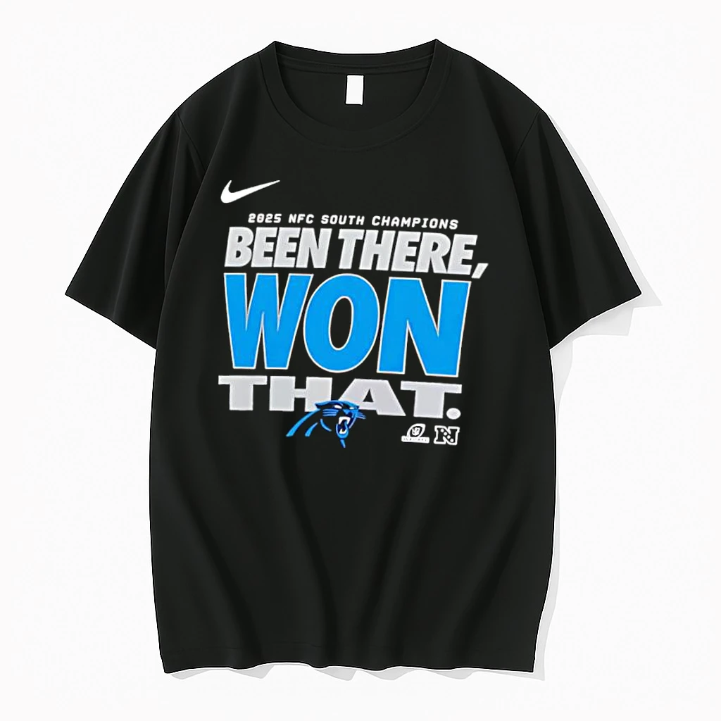 Awesome Carolina Panthers 2025 Afc North Division Champions Locker Room Banner Shirts