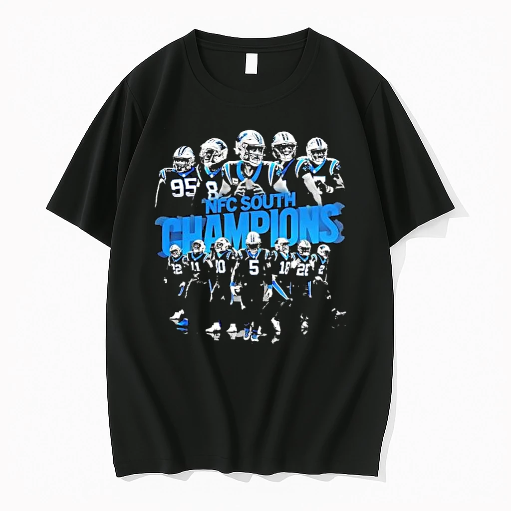 Awesome Carolina Panthers Nfc South Champions Graphic Players Shirts