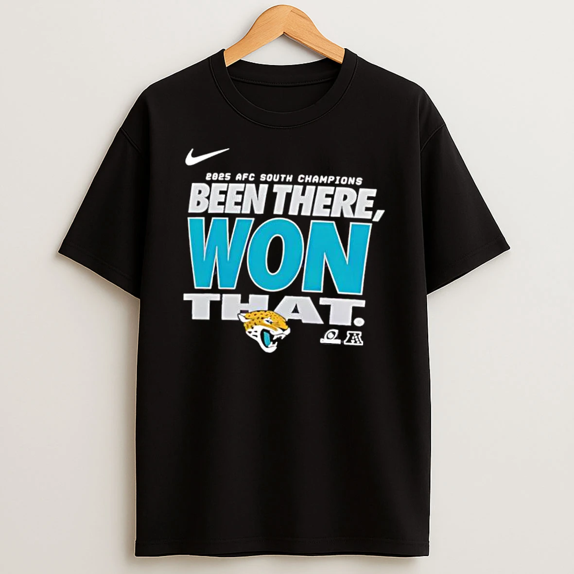 Awesome Jacksonville Jaguars 2025 Afc North Division Champions Locker Room Banner Shirts