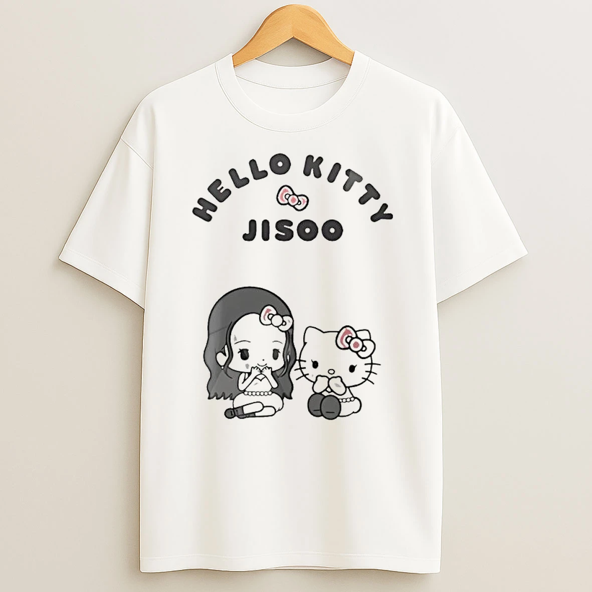 Awesome Jisoo X Hello Kitty New Edition 2026 Cute Shirts