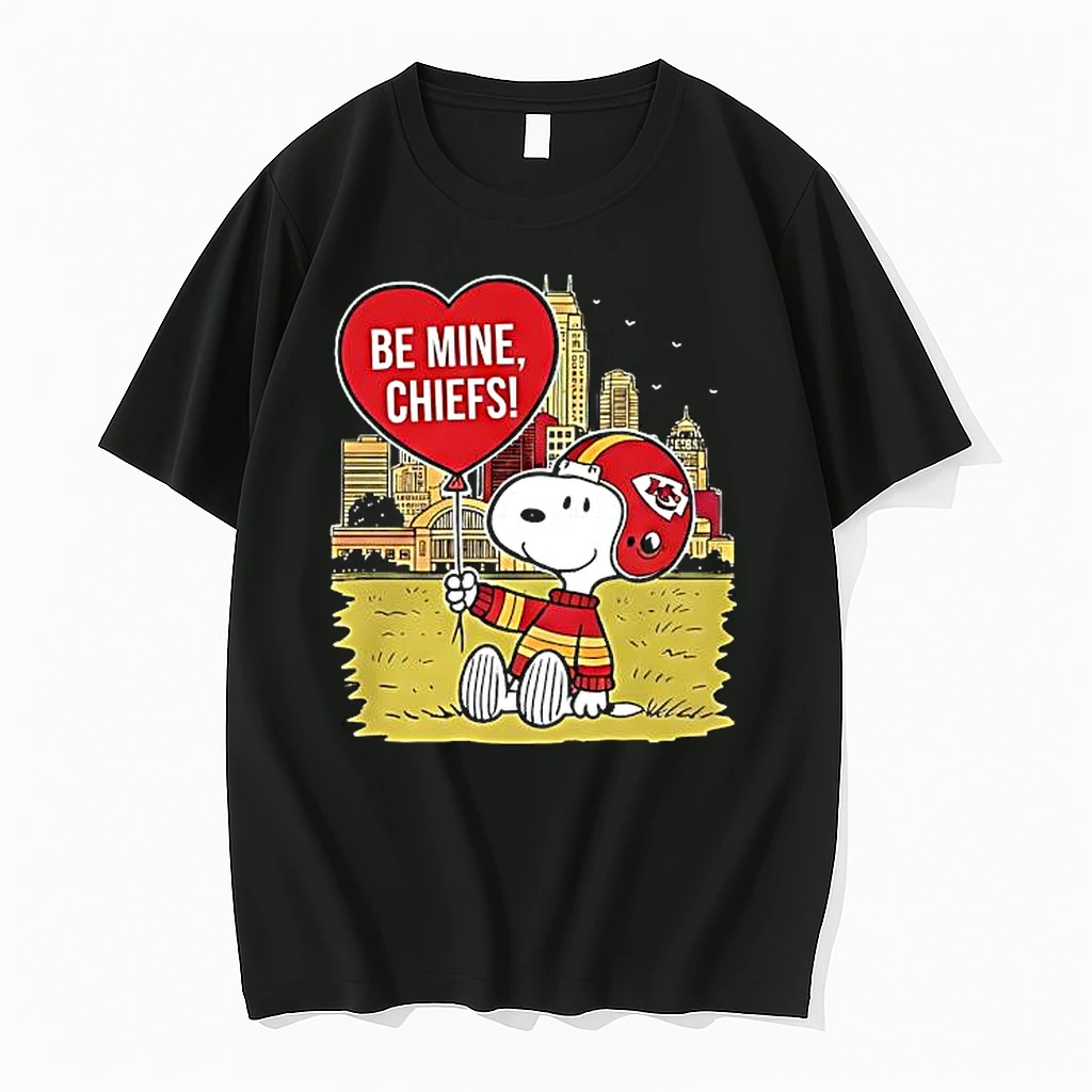 Awesome Kansas City Chiefs X Snoopy Cartoon Valentine 2026 Shirts