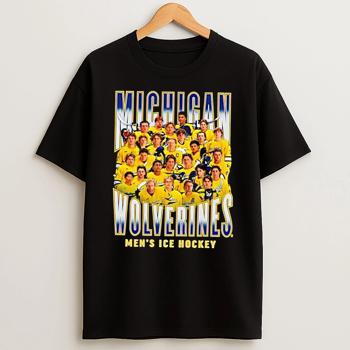 Awesome Michigan Wolverines Mens Hockey 2025 2026 Team Graphic Shirts