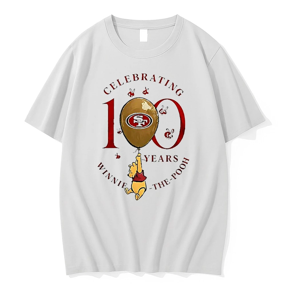 Awesome San Francisco 49ers X Winnie The Pooh 100th Anniversary Shirts